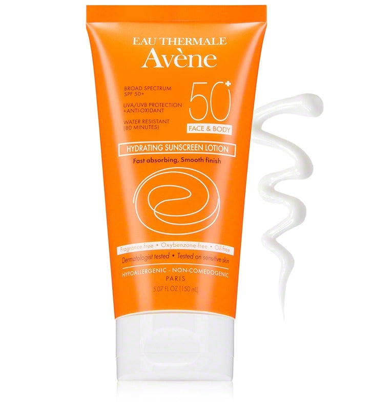 Avène Hydrating Sunscreen Lotion SPF 50+ (Face & Body)