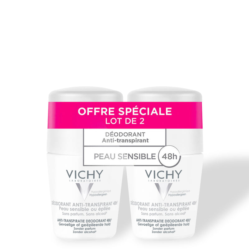 Vichy Anti-Perspirant 48h Sensitive Skin Deodorant Set of 2
