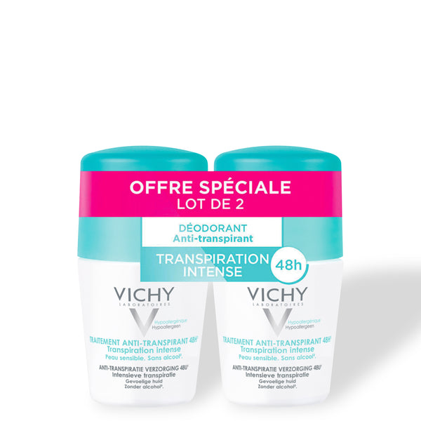 Vichy 48h Intensive Anti-Perspirant Roll-On Set of 2