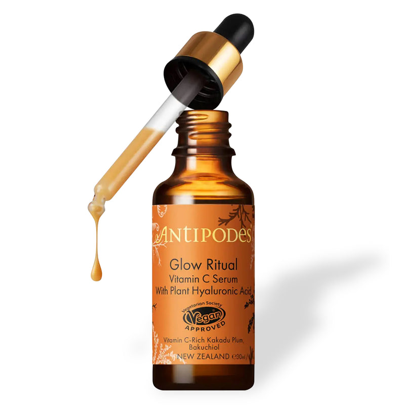 Antipodes Glow Ritual Suero de Vitamina C con Ácido Hialurónico Vegetal