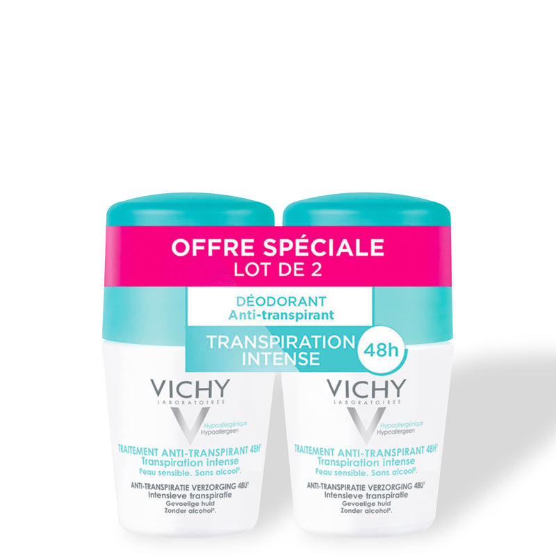 Vichy 48h Intensive Anti-Perspirant Roll-On Juego de 2