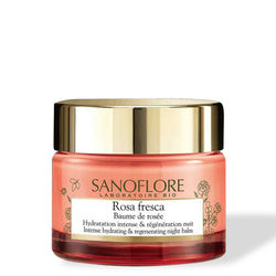Sanoflore Rosa Fresca Baume De Rosee Hidratante Intenso e Regenerador Nocturno