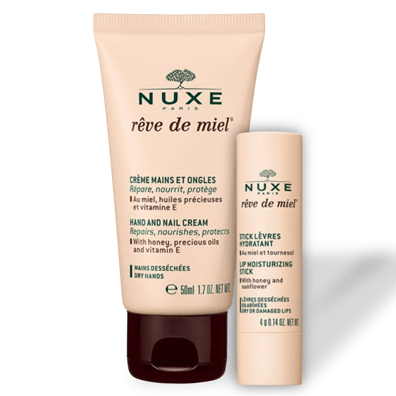 2 x Nuxe Reve de Miel Hand and Nail Cream 0.5 fl.oz. 15ml. each Repair  Nourish