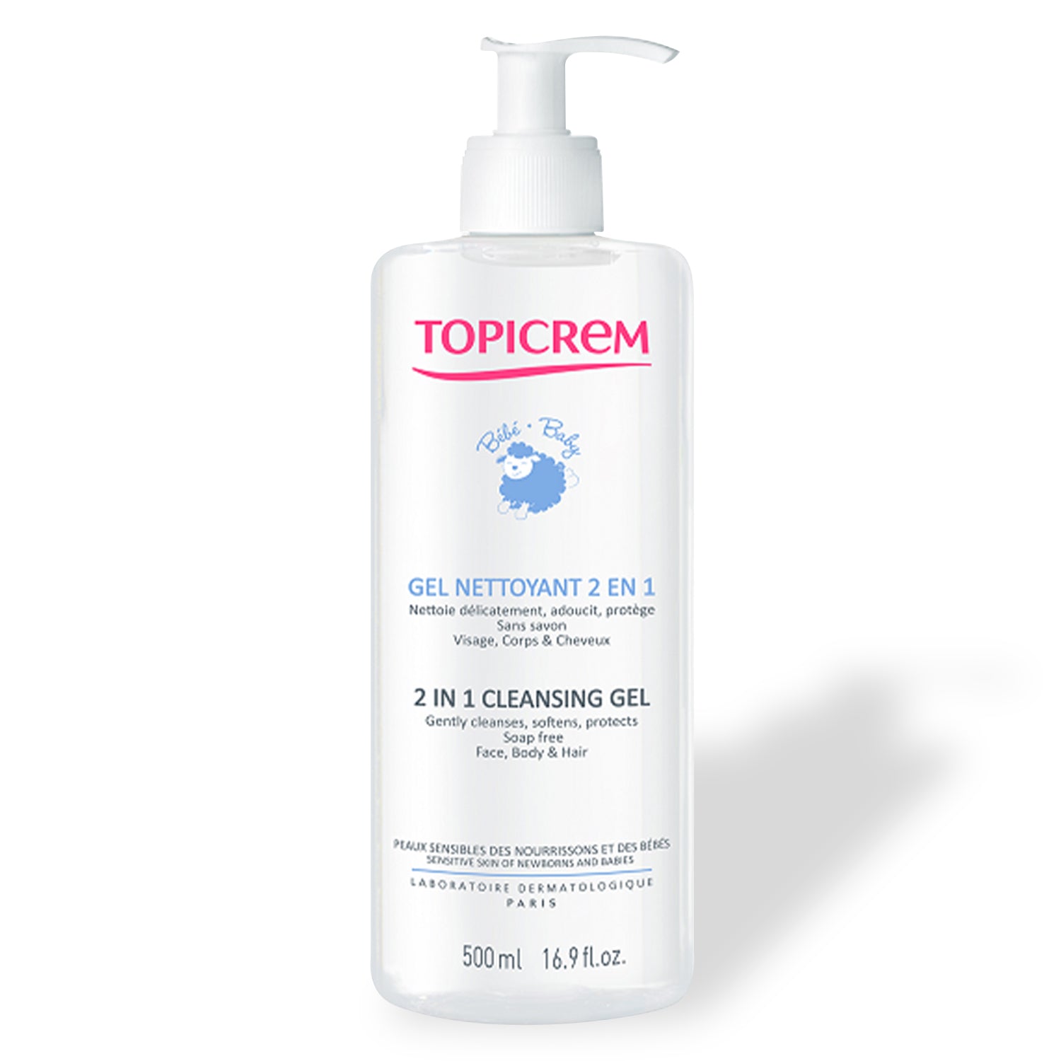 Topicrem Baby 2 In 1 Cleansing Gel 500ml