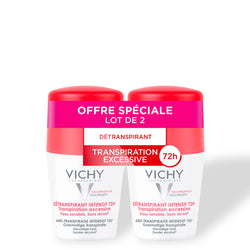 Vichy 72h Intensive Anti-Perspirant Sensitive Skin Roll-On Set of 2